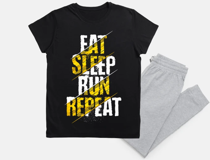 Pyjama eat sleep run repeat for runners