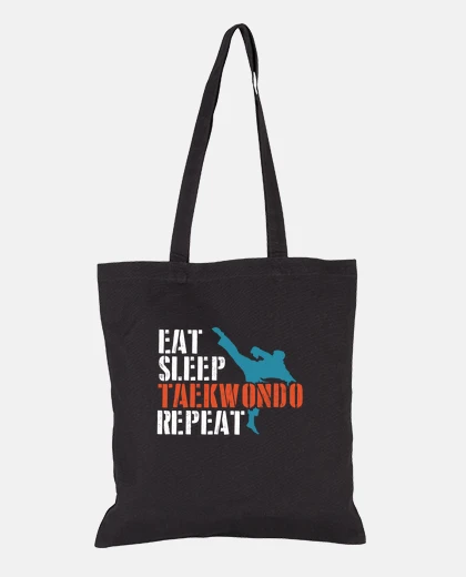 Bag eat sleep taekwondo repeat