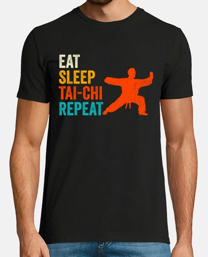 T-shirt Eat Sleep Tai Chi Repeat