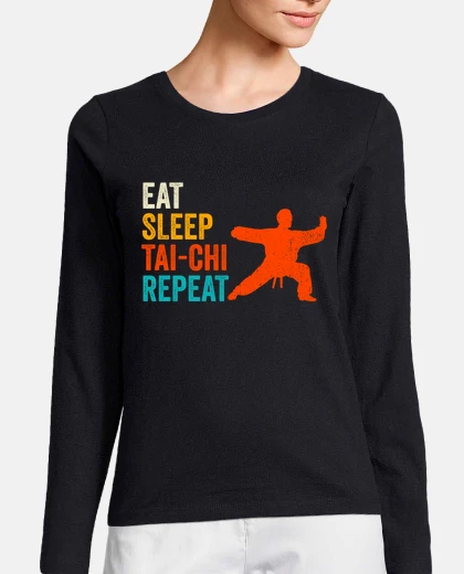 T-shirt Eat Sleep Tai Chi Repeat