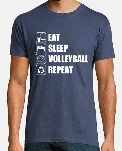 Tee-shirt Eat, sleep, volleyball, volleyeur