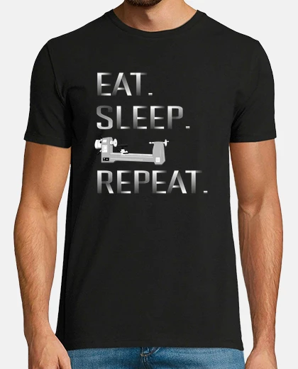 T-shirt Eat Sleep Woodturning Repeat Woodworking Woodturner