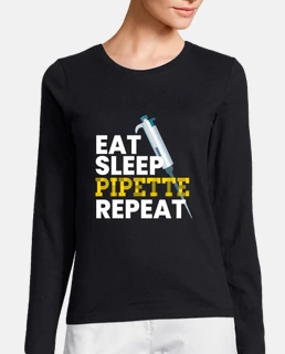 Eat Sleep Pipette Repeat Microbiology