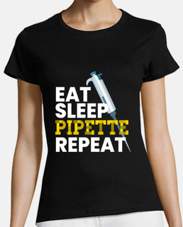 Eat Sleep Pipette Repeat Microbiology