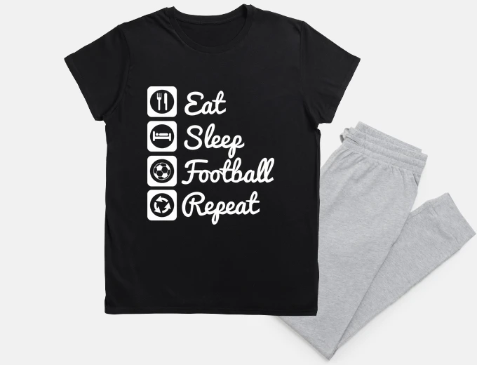Pyjama eatsleepfootballfootballer