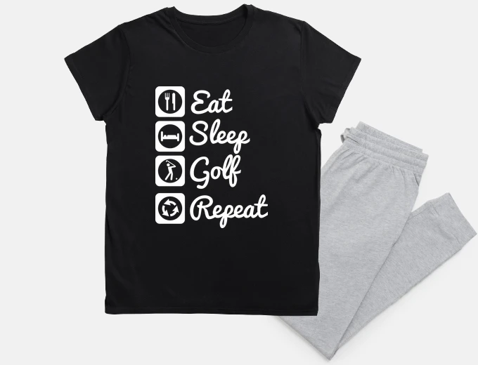 Pyjama eatsleepgolfgolfer