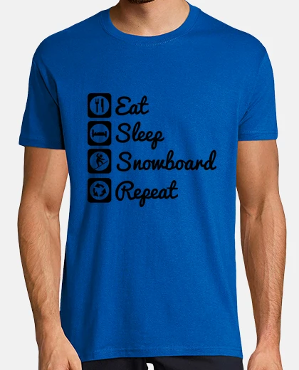 T-shirt eatsleepsnowboardsnowboarder