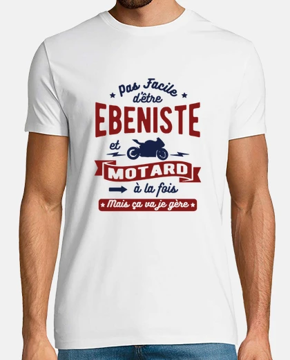 Camiseta ebeniste y biker