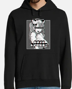 ahegao hoodie cotton