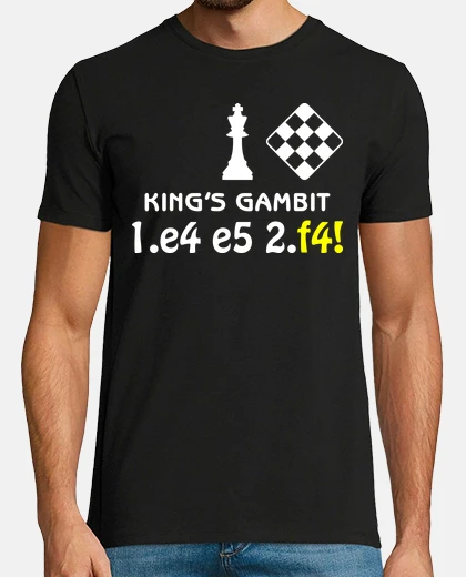 Tee-shirt échecs - gambit du roi