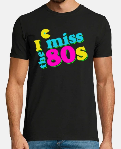 Camiseta echo de menos los años 80