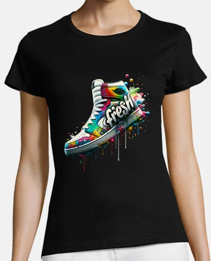 Tee-shirt éclaboussure de baskets graffiti