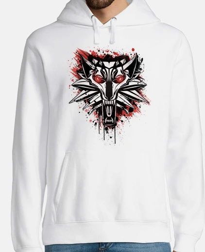 Sweat éclaboussures de loup blanc