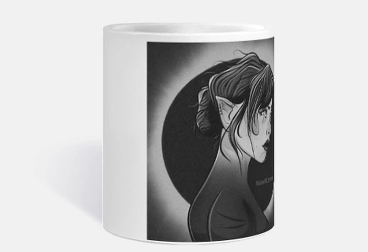 Mug éclipse noirblanc