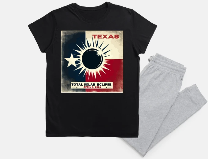 Pyjama éclipse solaire totale au Texas 2024