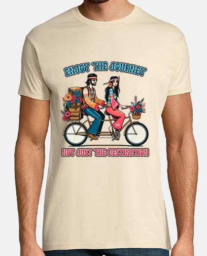 Camiseta ecología de bicicleta tándem nómada hip