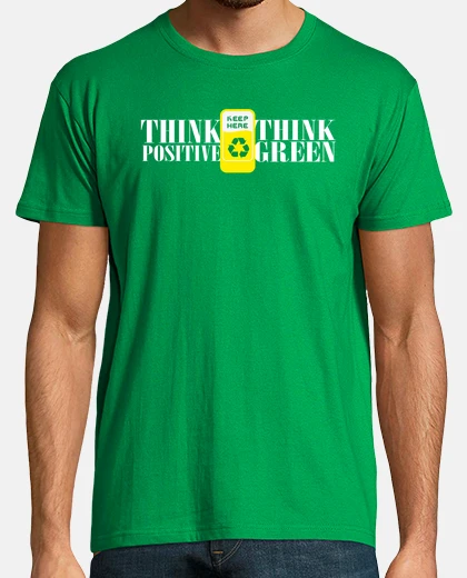 Tee-shirt écologique pense recycler vert