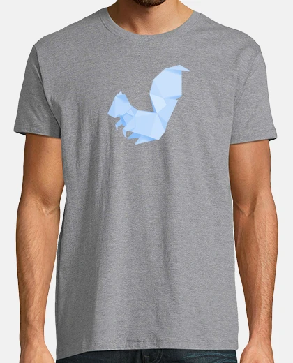 Tee-shirt écureuil bleu. appliquez-le sur différentes couleurs et styles de t-shirts pour enfants et adultes