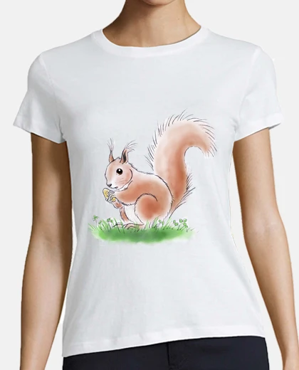 Tee-shirt écureuil écureuil pignon amande