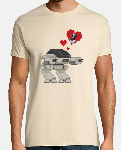 Tee-shirt ed-209 dans l'amour (robocop)