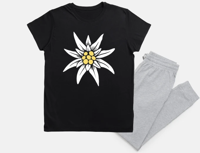 Pyjama edelweiss fleur bavarian de Bavière nuit sommeil 