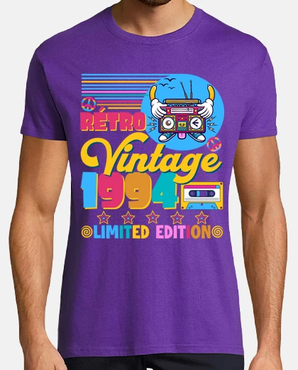 Camiseta edición limitada de color vintage 1994