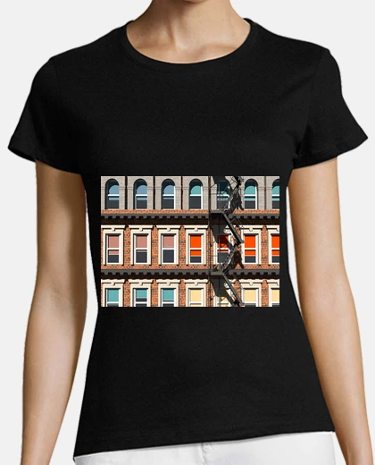 T-shirt edificio a new eva york
