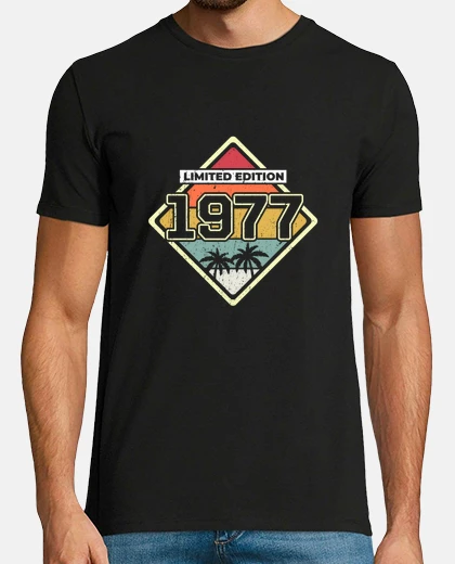 T-shirt edizione limitata 45° compleanno regalo vintage 1977