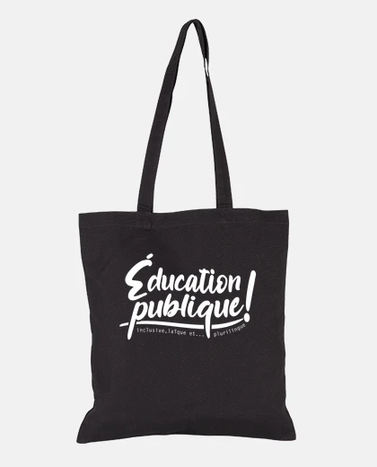 Sac éducation publier - marée verte - plate