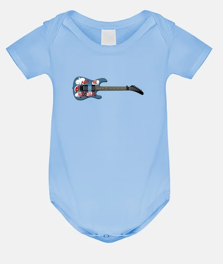 Ropa efedefunko © ArmTheHomeless Guitar , Tom Morello R.A.T.M. - Body bebé, azul cielo