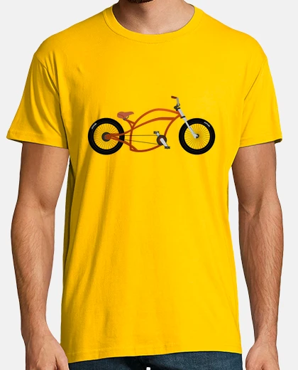 T-shirt efedefunko © orange chopper - uomo, manica corta, giallo senape, qualità extra