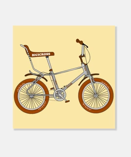 efedefunko © 1978 bh bicicross custom cream - tela cuadrato 1: 1 - (40 x 40 cm)