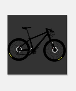 efedefunko © nero cannondale - tela cuadrato 1: 1 - (40 x 40 cm)