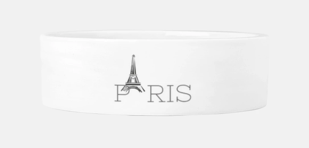 Mascotas eiffel tower paris black