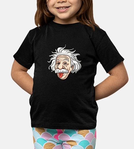 Ropa einstein muestra lengua canas