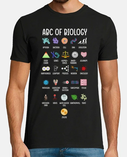 Camiseta El ABC de la Biología Ciencia Química Científica Friki