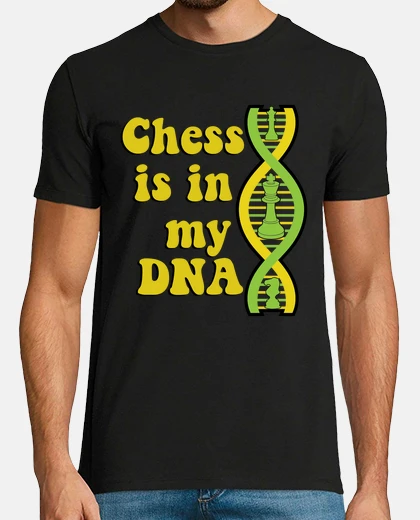 Camiseta el ajedrez esta en mi adn divertido