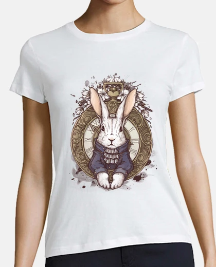 Playera el conejo blanco