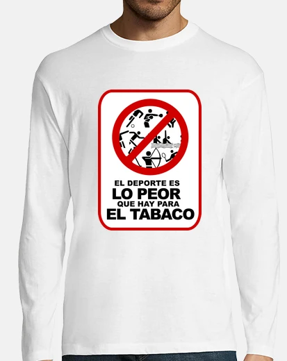 Camiseta EL DEPORTE ES LO PEOR QUE HAY PARA EL TABACO © Set
