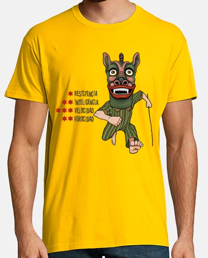 Camiseta El dragón. Letras negras para camiseta clara