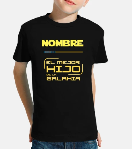Camiseta El mejor hijo de la galaxia - nombre pe