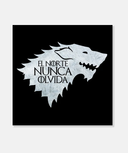 Lienzo El norte nunca olvida. Casa Stark.
