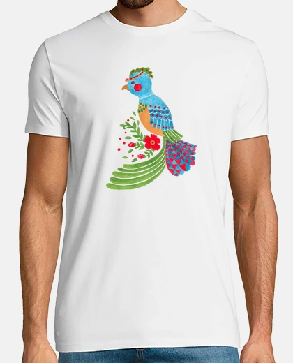 Camiseta el quetzal azul