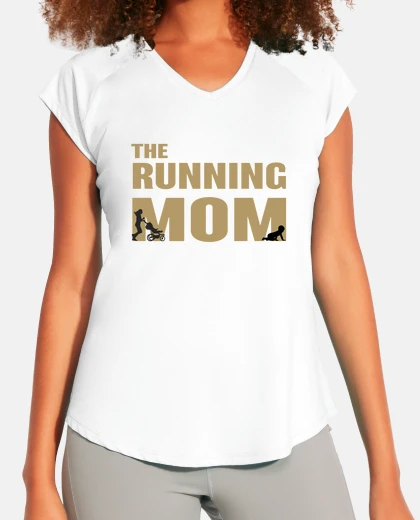 Camiseta el regalo de mamá corriendo humor de ma