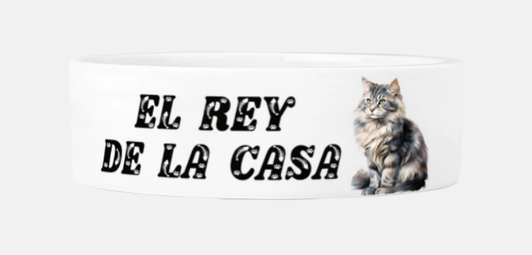 Mascotas El rey de la casa Comedero para gato