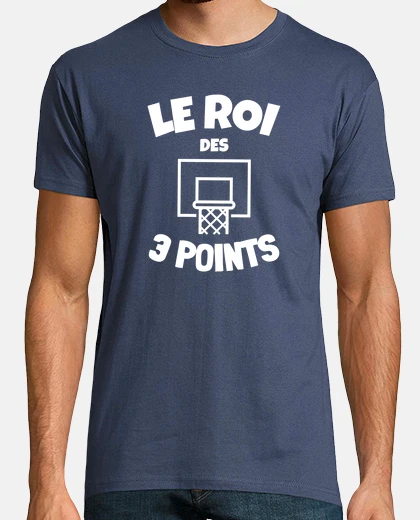 Camiseta el rey de los 3 puntos humor baloncesto