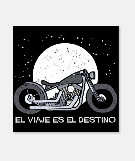Lienzo El viaje es el destino