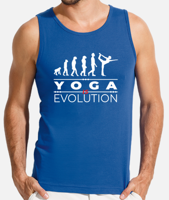 Camiseta evolución yoga humor yoga mujer