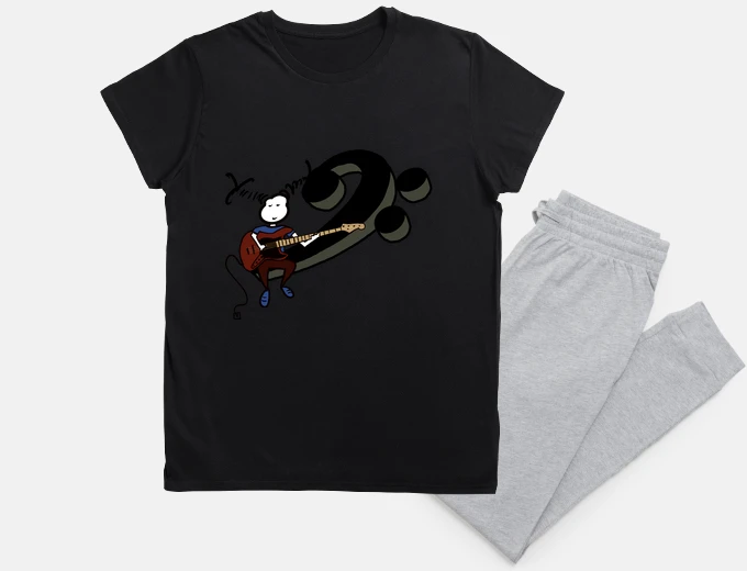 Pyjama electric bass girl