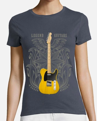 Electric guitar fender telecaster t shirt tostadora